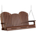 LuxCraft LuxCraft Adirondack 5ft. Recycled Plastic Porch Swing Chestnut Brown / Adirondack Porch Swing 5APSCBR