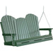 LuxCraft LuxCraft Adirondack 5ft. Recycled Plastic Porch Swing Green / Adirondack Porch Swing 5APSG