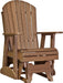 LuxCraft LuxCraft Adirondack Recycled Plastic 2 Foot Glider Chair Antique Mahogany Glider Chair 2APGAM