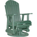 LuxCraft Luxcraft Adirondack Recycled Plastic Swivel Glider Chair Green Glider Chair 2ARSG
