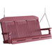 LuxCraft LuxCraft Classic Highback 5ft. Recycled Plastic Porch Swing Cherry / Classic Porch Swing 5CPSC