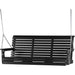LuxCraft LuxCraft Rollback 5ft. Recycled Plastic Porch Swing Black Rollback Porch Swing 5PPSBK
